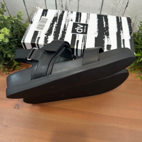 DV by Dolce Vita Women's Argyle Strap Sandals Black Size 6 - Picture 7 of 8